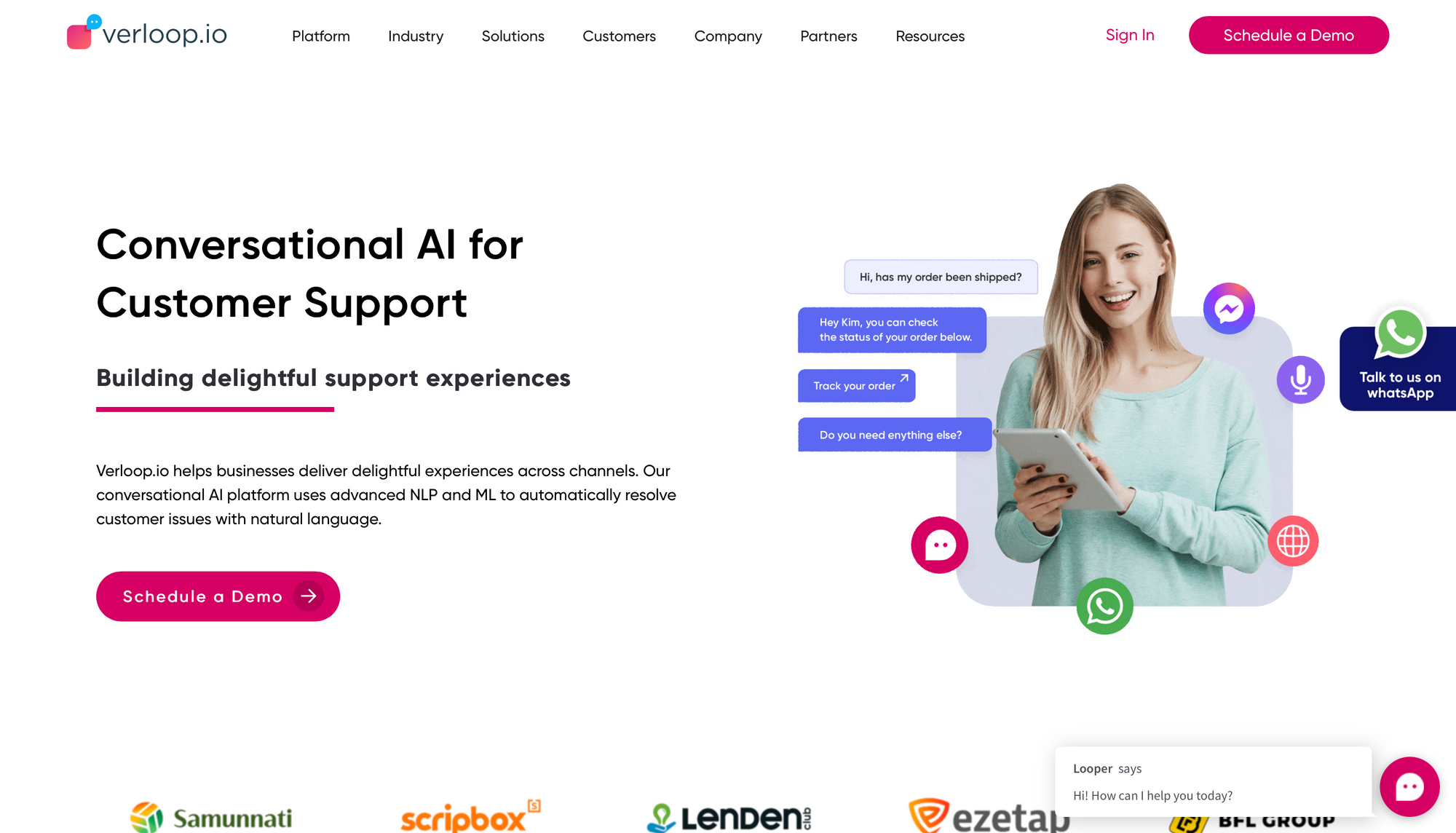 Verloop.io - Bots de compras para comércio eletrônico