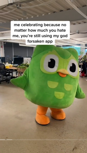 Duolingo 的 TikTok 截图
