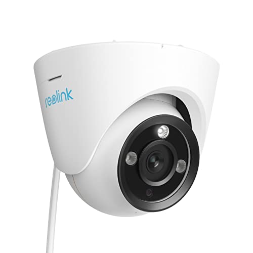 Cameră IP PoE REOLINK de 12 MP pentru exterior, Camere de supraveghere cu unghi larg de 93° pentru securitatea casei, detectarea oamenilor/vehiculelor/animalelor de companie, vedere nocturnă color 700lm, conversație în două direcții, card microSD de până la 256 GB, RLC-1224A