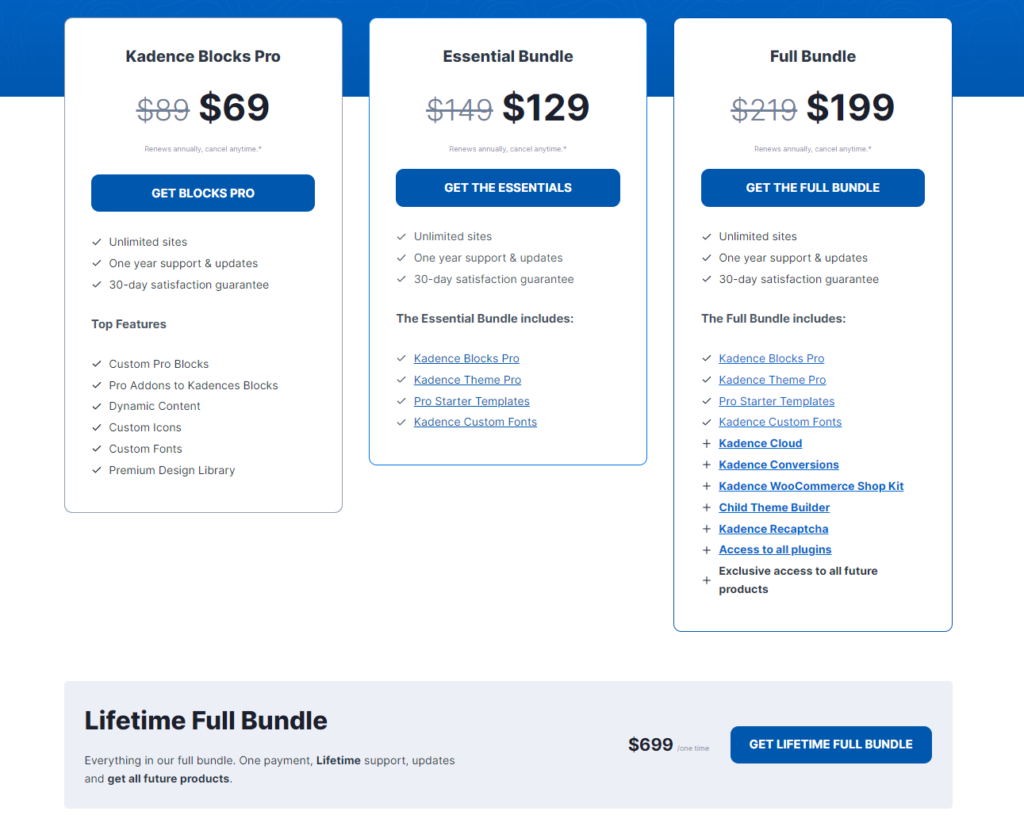 Kadence Blocks レビュー: あなたのウェブサイトをアップグレードする価値はありますか? 10 kadence blocks pro pricing