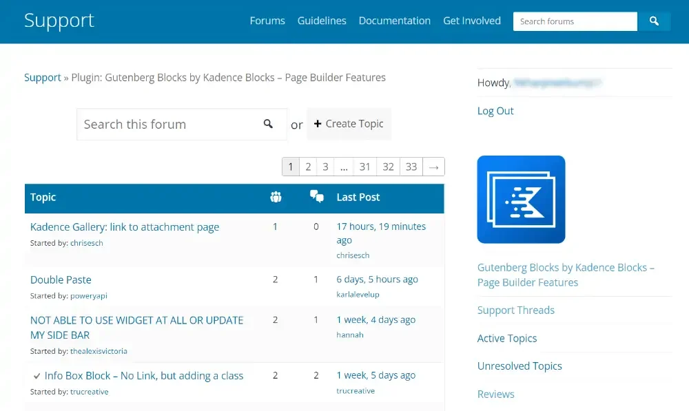 Kadence Blocks レビュー: あなたのウェブサイトをアップグレードする価値はありますか? 8 Kadence Support & Documentation