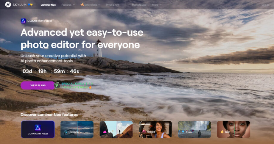 محرر الصور- Luminar-Neo-Easy-Photo-Editing-Software-for-Mac-PC-screenshot