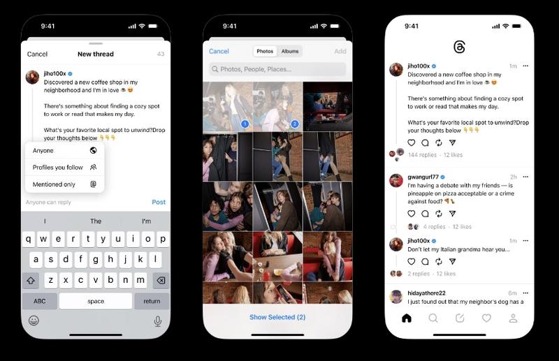 Thread Funzionalità di testo Instagram