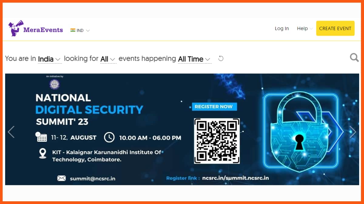 MeraEvents - 印度的免费活动列表网站