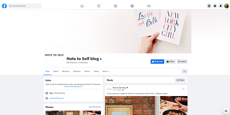 Uwaga do bloga Self na Facebooku