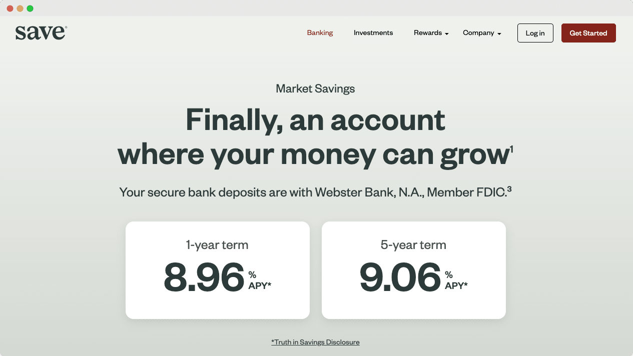 Save Market Savings-Webseite