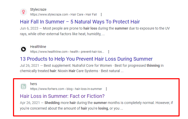SERP Repurpose your high-performing seasonal content as seasonal ads