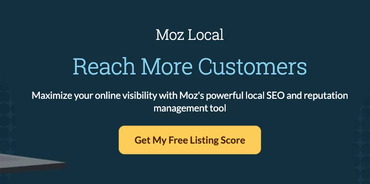 Moz Local SEO 网站的图片详细介绍了他们的本地 SEO 工具