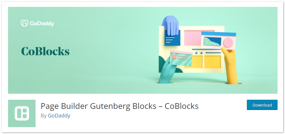 12 個最佳 WordPress 古騰堡塊插件 13 Page bulder gutenberg blocks - coblocks plugin