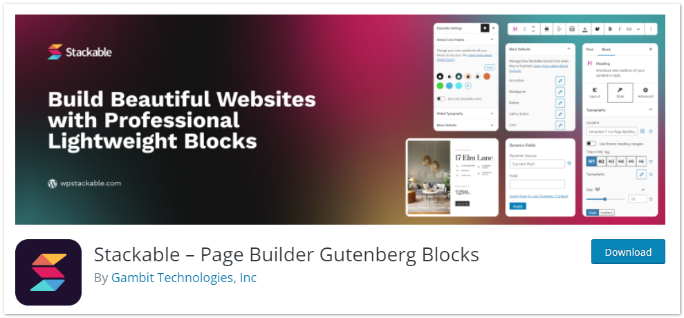 12 個最佳 WordPress 古騰堡塊插件 9 stackable page builder gutenberg blocks