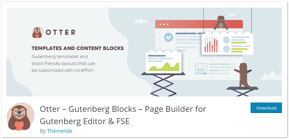 12 個最佳 WordPress 古騰堡塊插件 14 Otter Blocks: Gutenberg blocks and template library