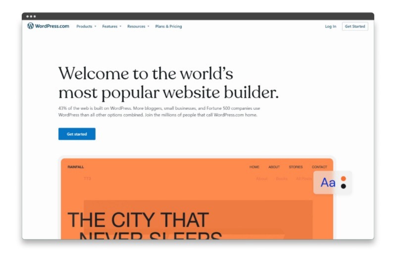 WordPress ウェブサイトビルダー