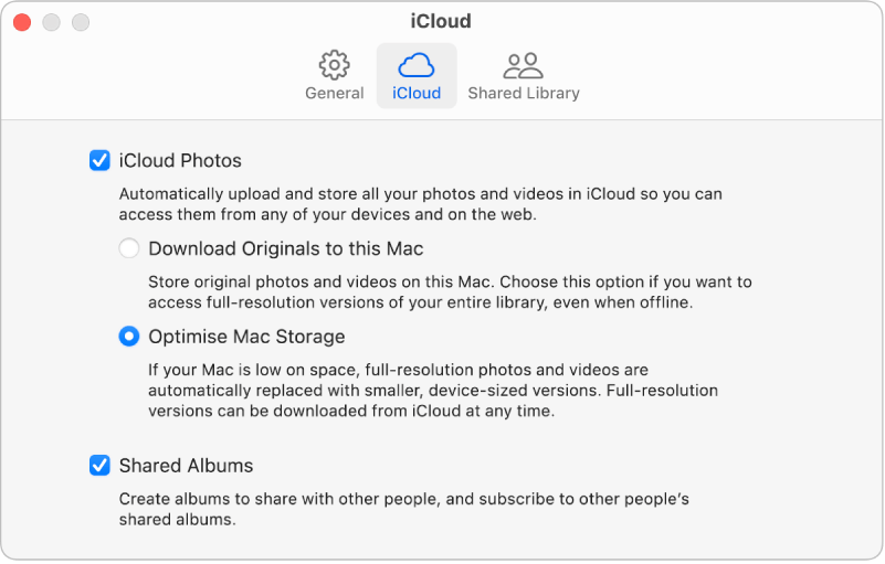 Velocizza il tuo macbook lento ottimizzando l'archiviazione in Foto sul Mac.