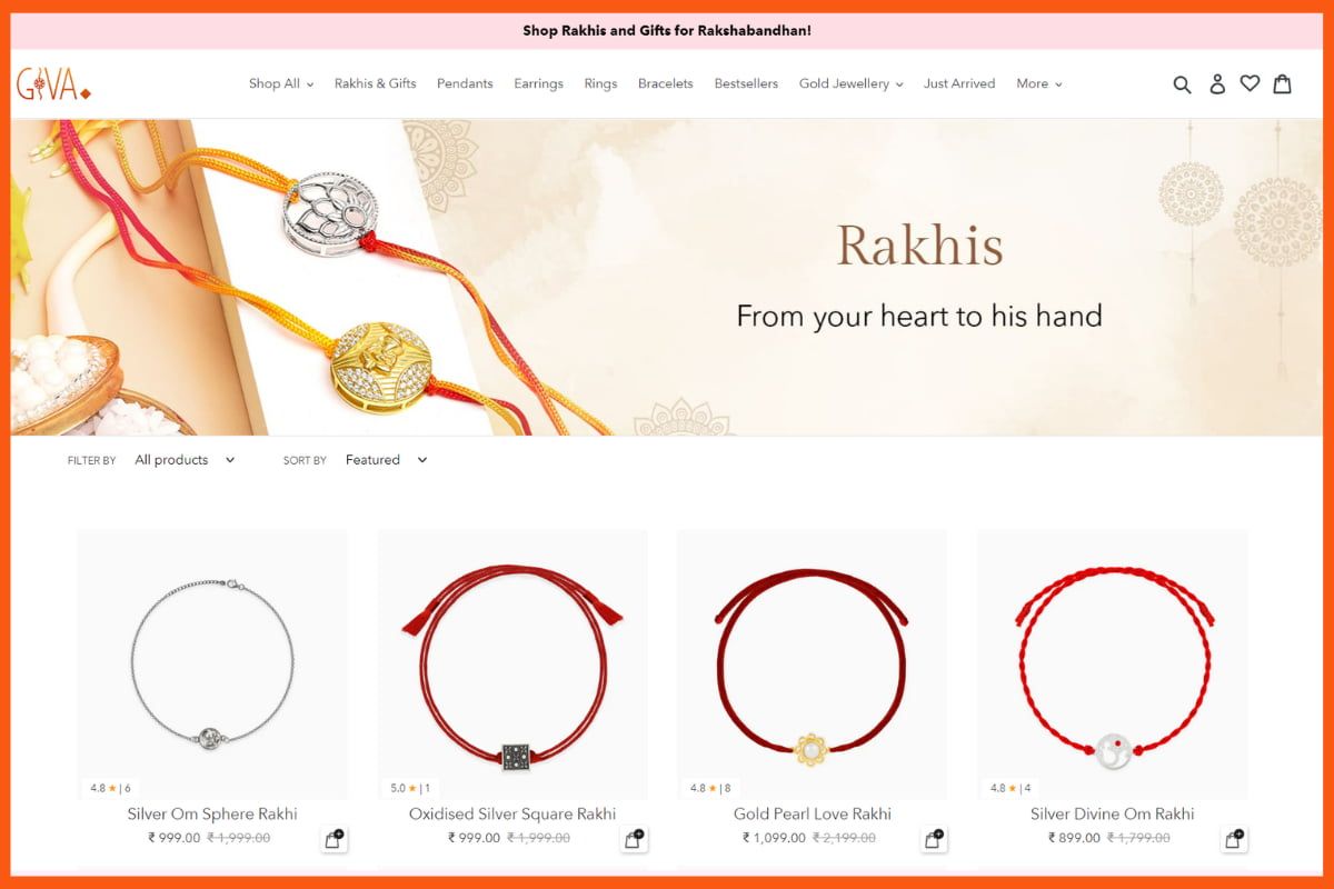 GIVA Rakhi - Raksha Bandhan 期间的初创企业营销