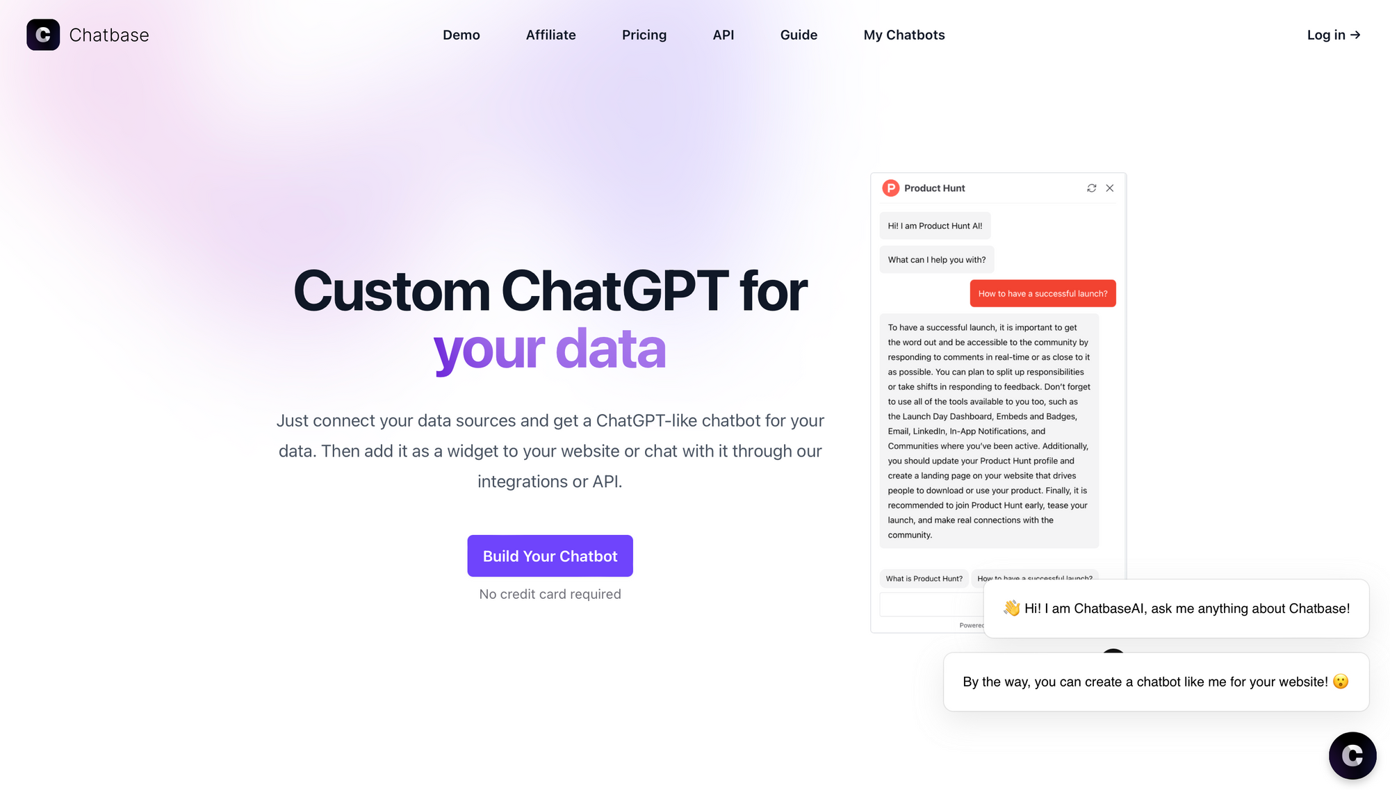 Chatbase: chatbot IA gratuiti