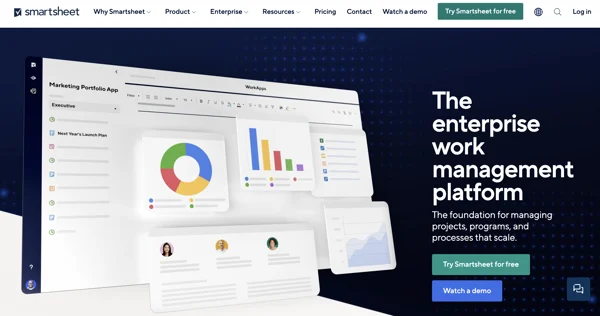 Smartsheet - oprogramowanie do zarządzania projektami marketingowymi