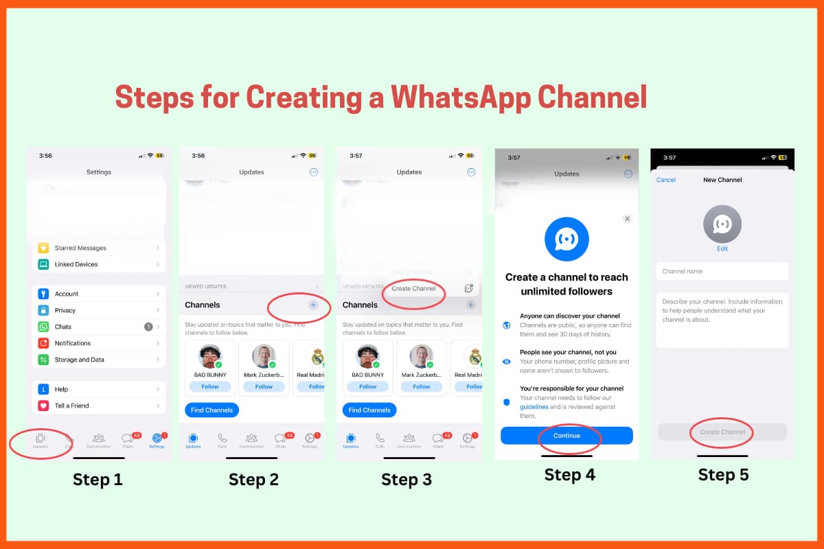 創建 WhatsApp 頻道