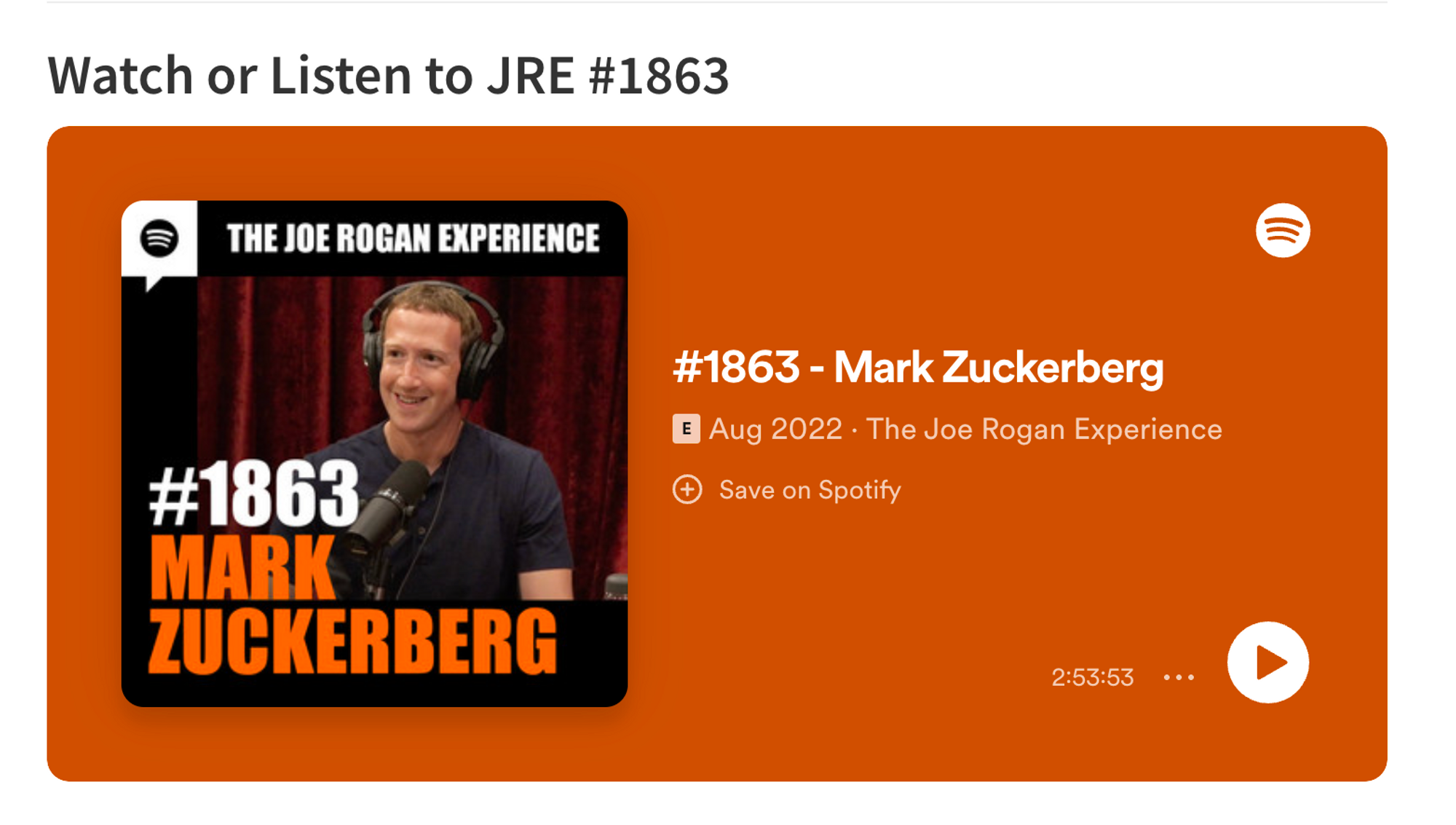 Mark Zuckerberg su JRE: come avviare un podcast