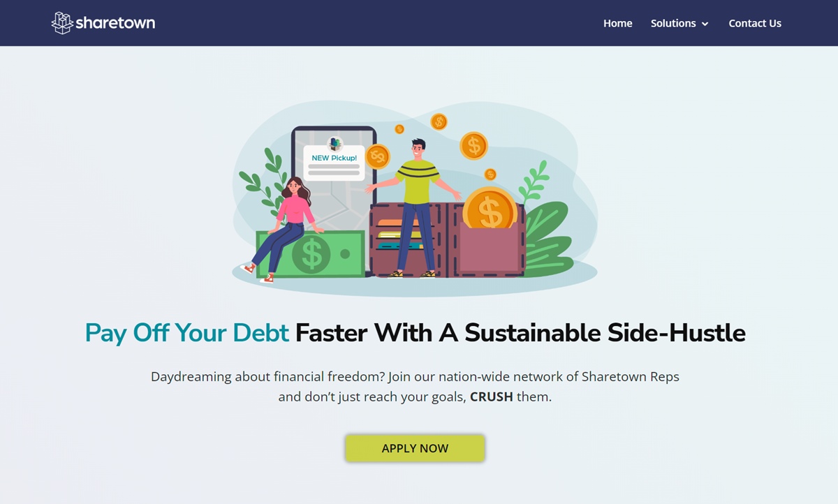 pekerjaan sampingan dengan sharetown