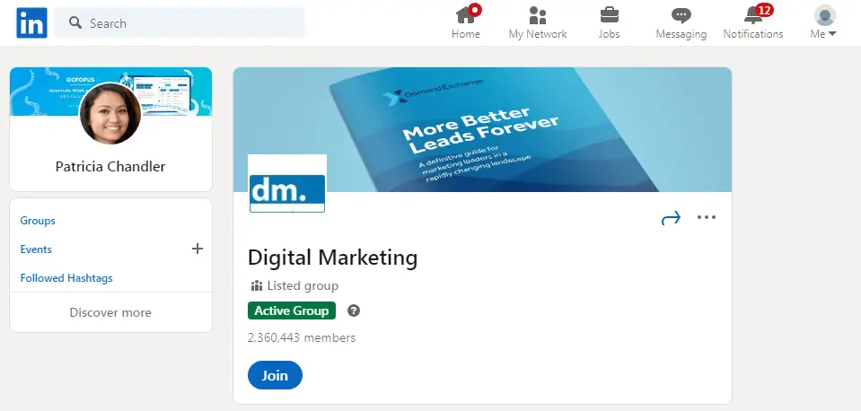 rejoindre un groupe linkedin