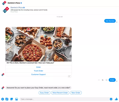 Dominos Pizza Chatbot