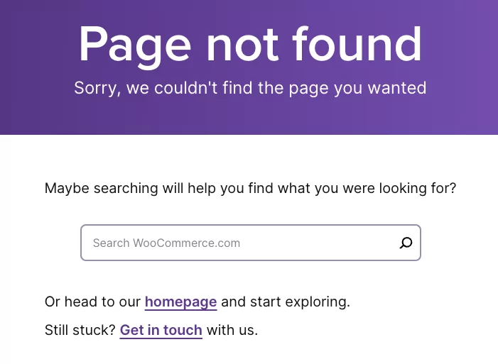 obraz komunikatu „Nie znaleziono strony” dla SEO 404