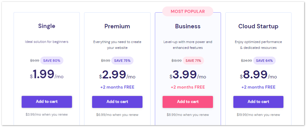 Hostinger'a WordPress Nasıl Kurulur? (Adım Adım Kılavuz) 3 choose the hosting plan