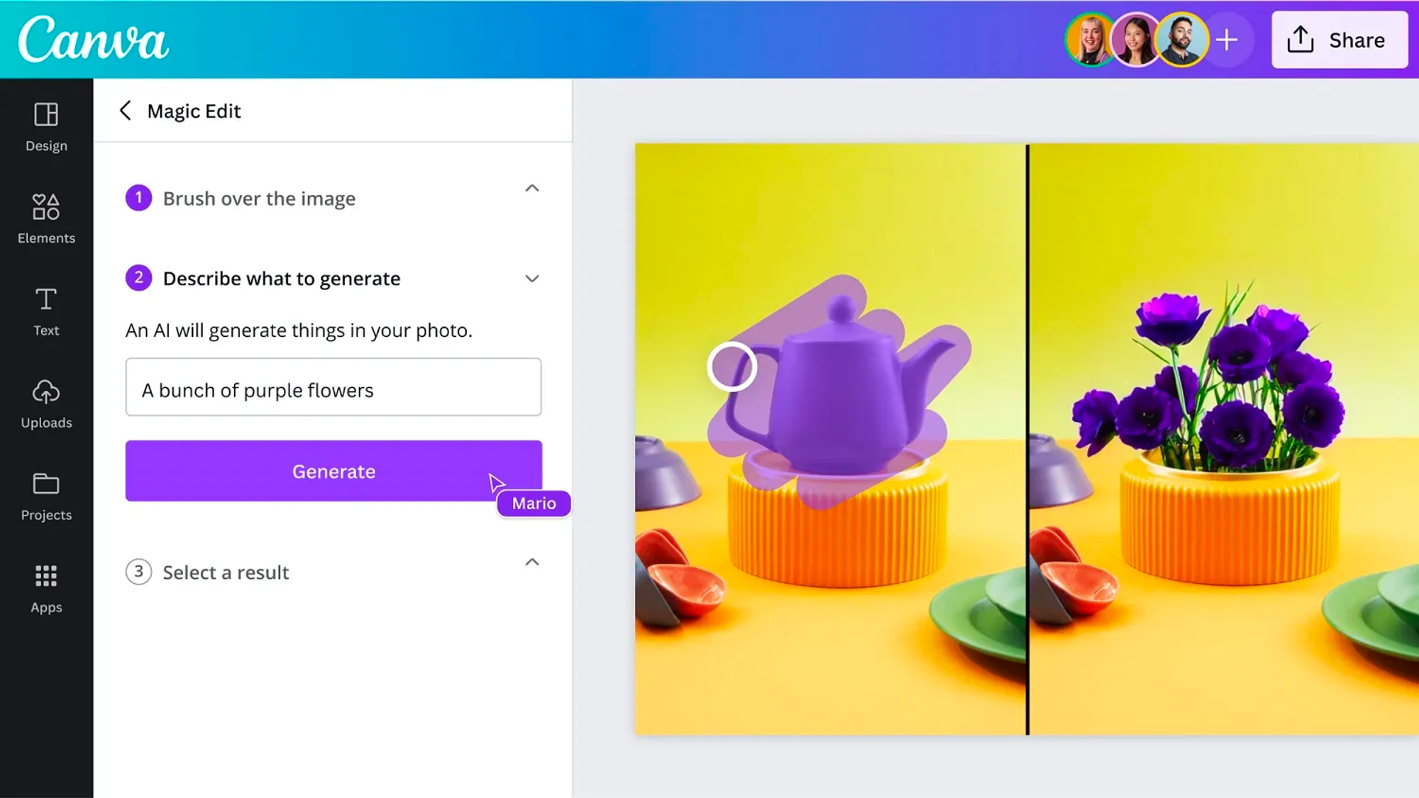 Canva AI: generatori di immagini AI