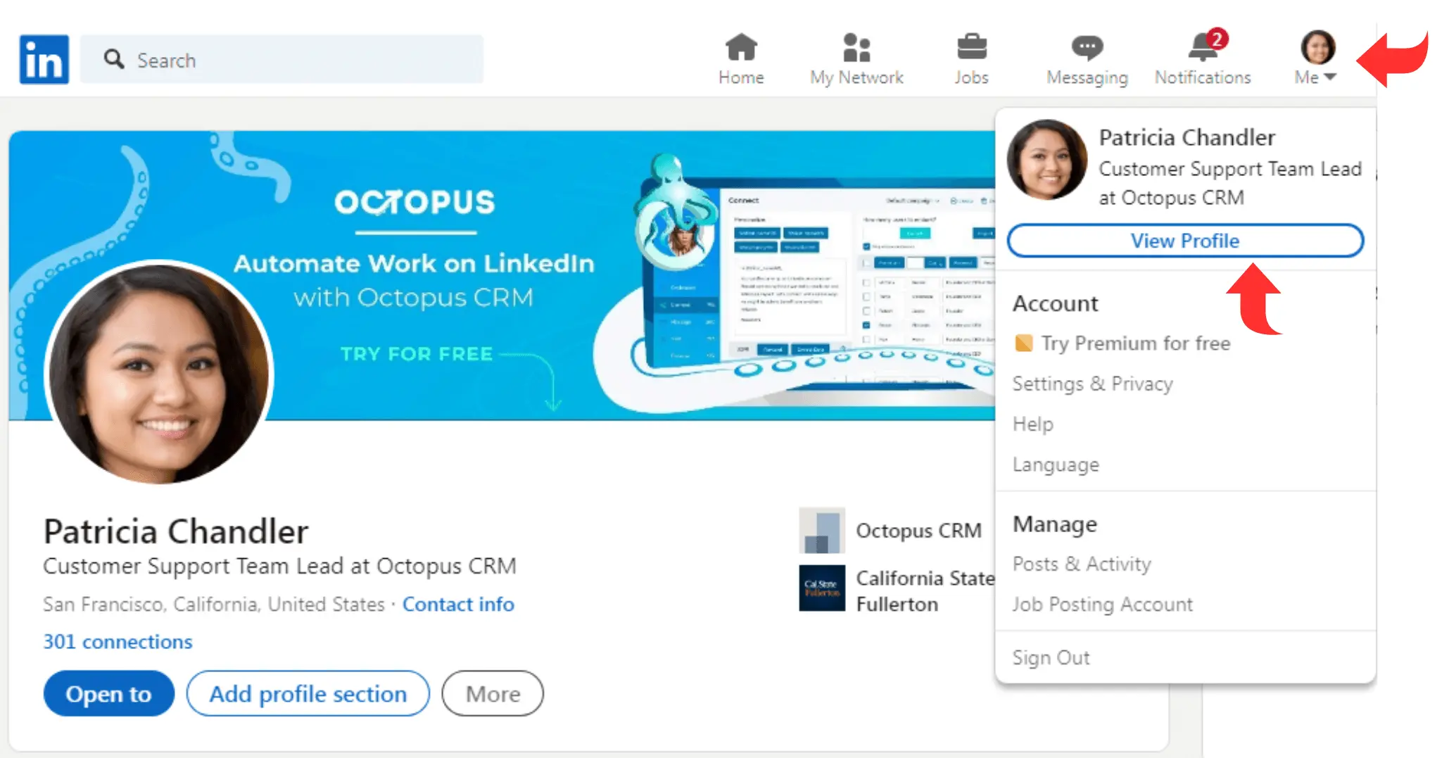 linkedin-me-просмотр-профиля