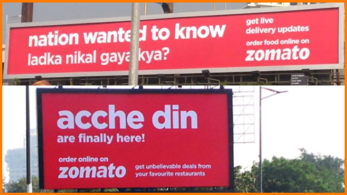 Strategia di marketing di Zomato - Cartelloni pubblicitari