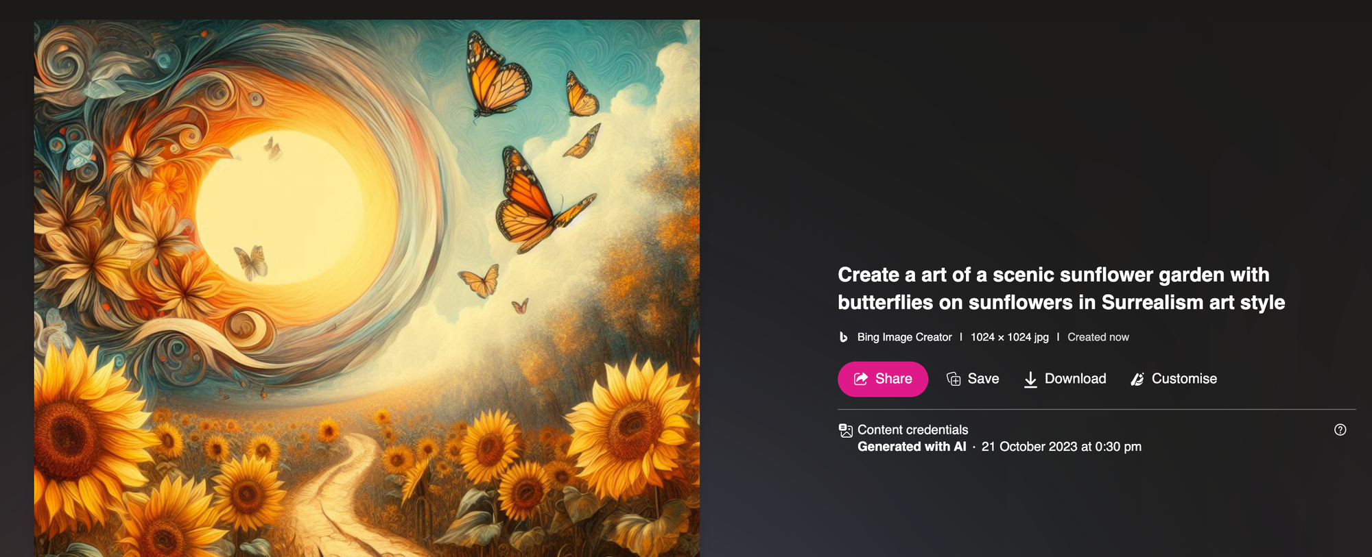 Bing Image Creator의 AI 아트 - AI 아트 생성기