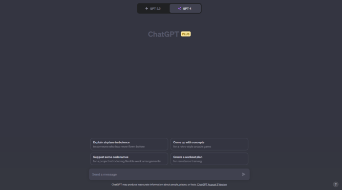 ChatGPT-Demo-Schnappschuss