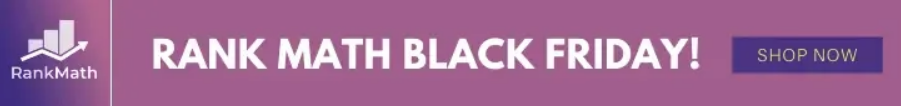 Classificação matemática da oferta da Black Friday 2023: $ 4,9/mês + oferta vitalícia 2 rank math black friday deal
