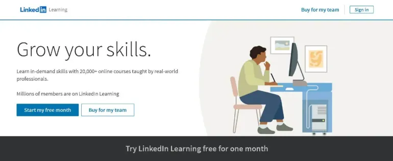LinkedIn Learning este cea mai bună aplicație pentru cursuri online cu certificat gratuit