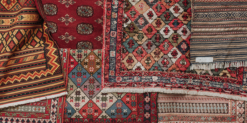 Alfombras vintage color rojo