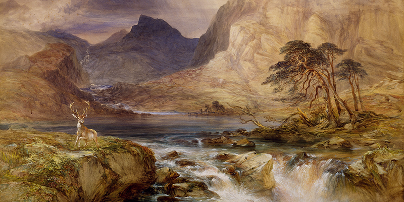 Pintura antigua de William Andrews Nesfield
