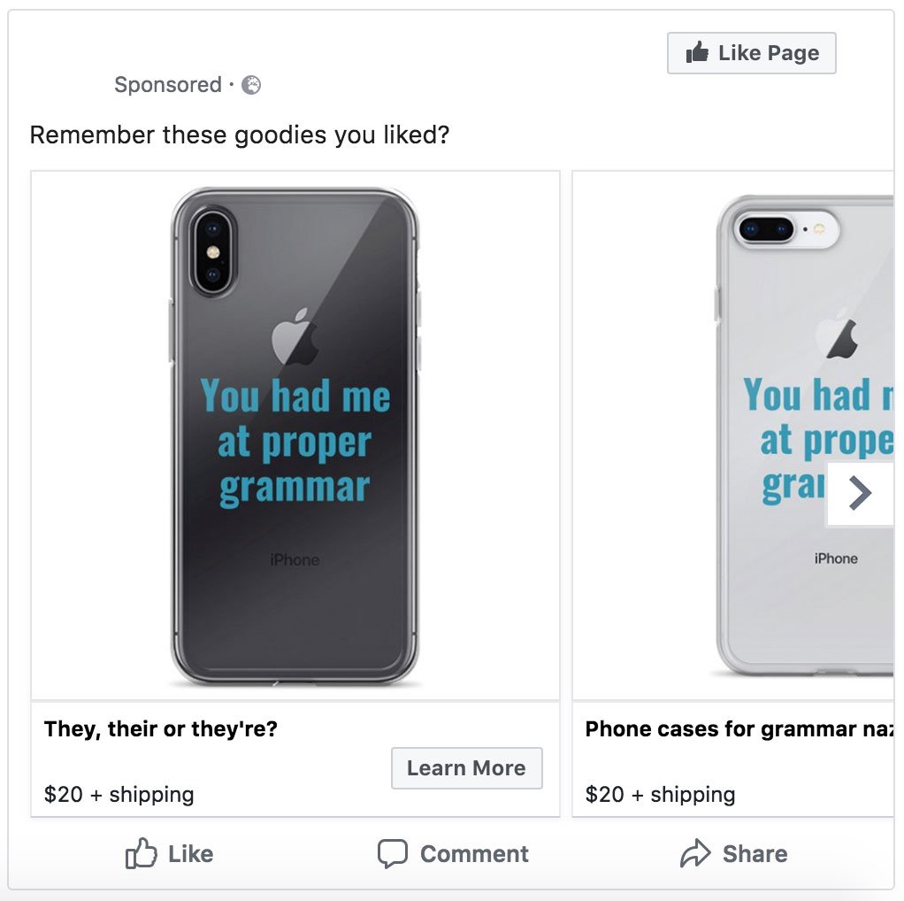 手機殼商務 Facebook 廣告