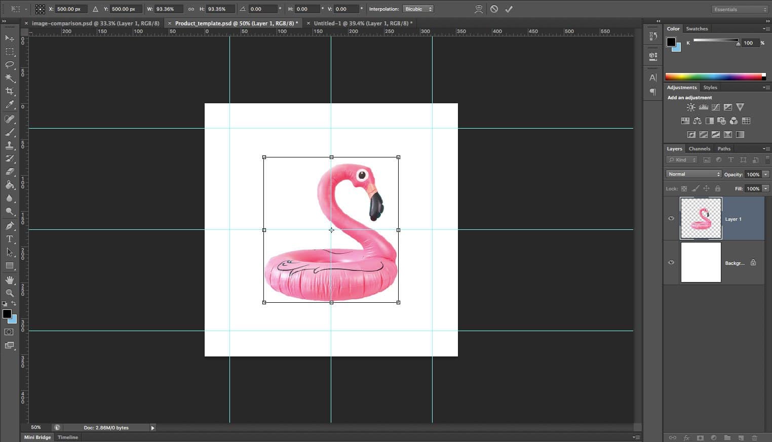 قم بإنشاء قوالب صور المنتج في Photoshop