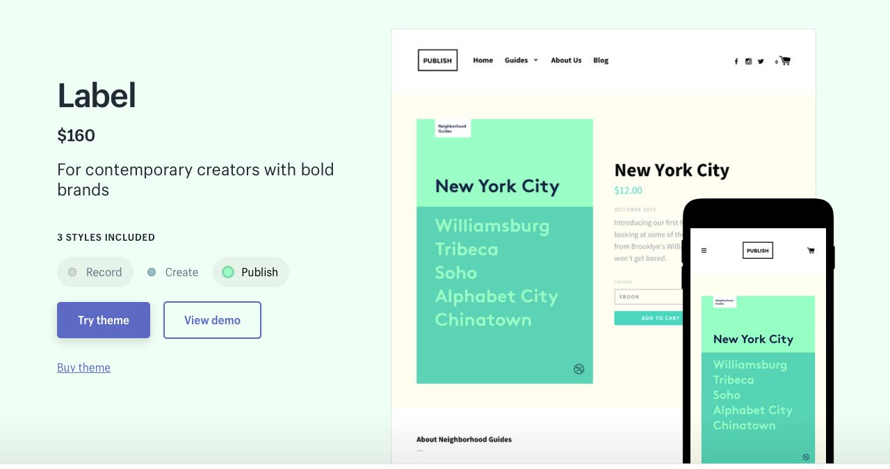 標籤 Shopify 主題