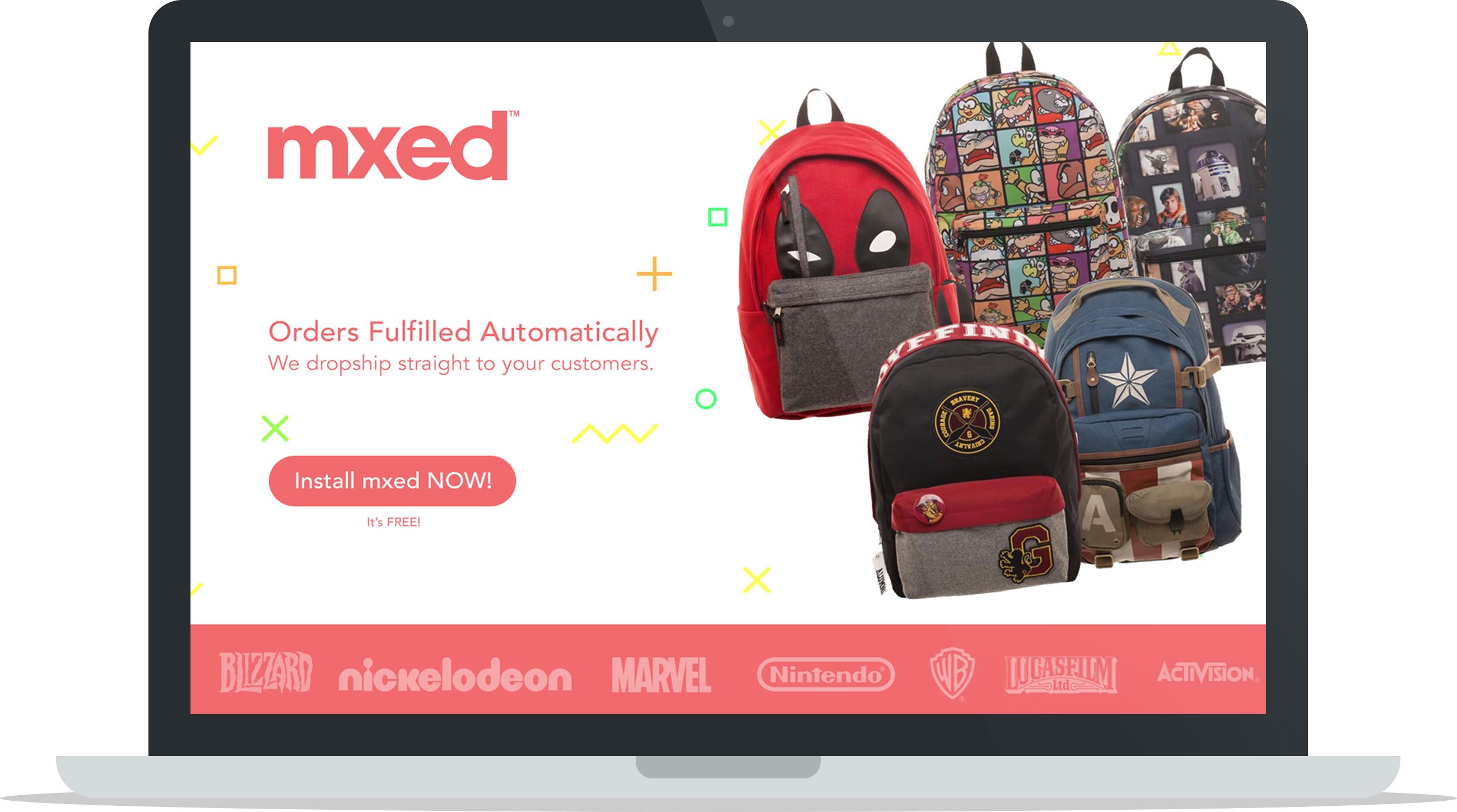 Aplicația MXED Shopify pentru realizarea aplicației Dropship