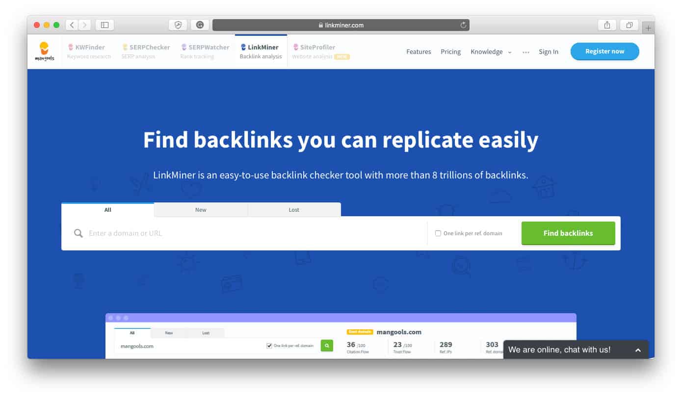 Resurse de comerț electronic LinkMiner