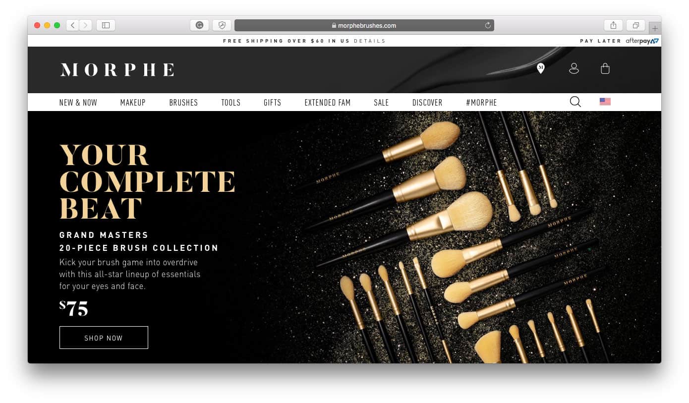 Sklep Morphe Shopify