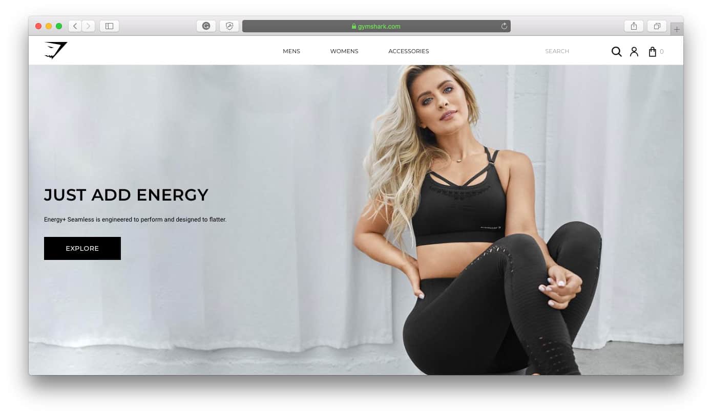 Sklepy Shopify, które odniosły sukces w Gymshark