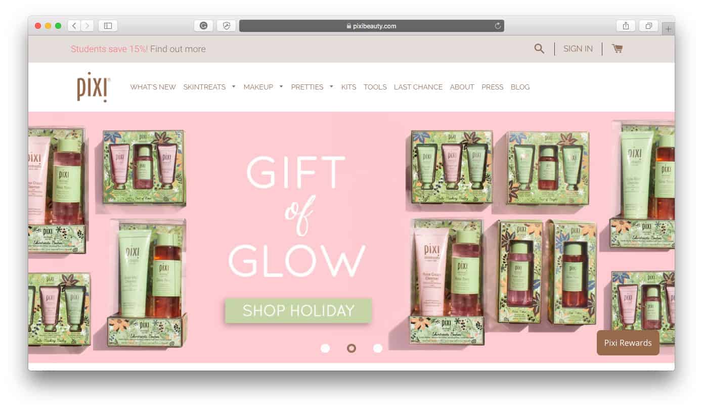 Pixi Beauty Najlepsze sklepy Shopify