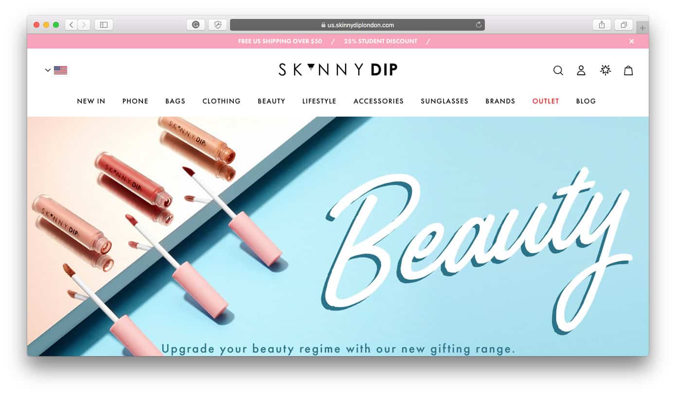 Skinnydip Londyn Sklepy Shopify