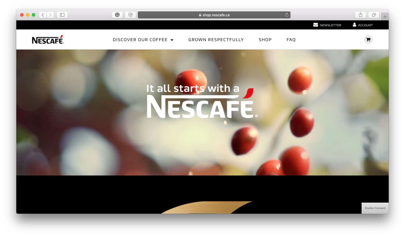 Sklepy Nestle Shopify