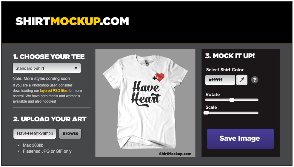 ShirtMockup.com Generator Makiet