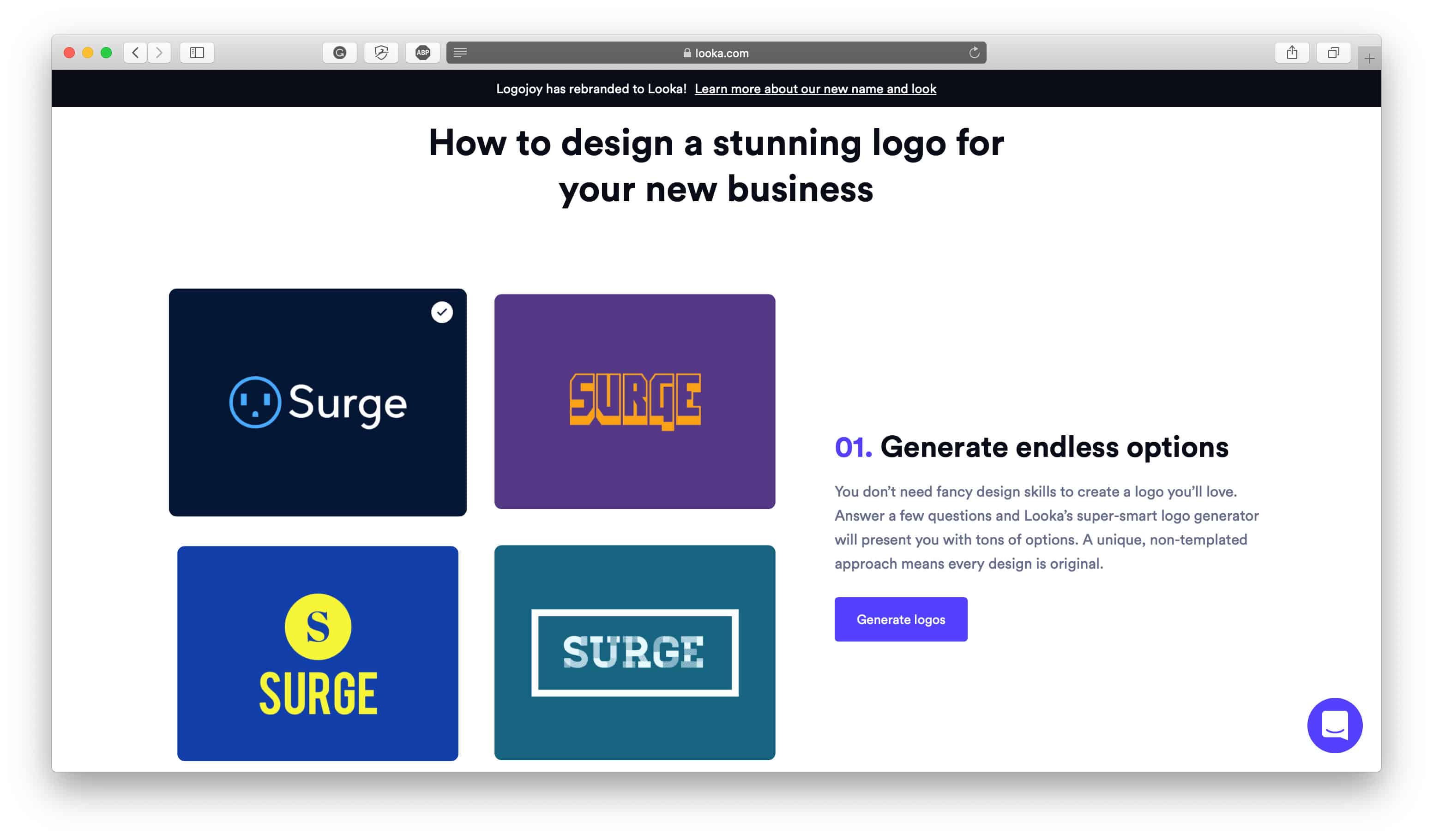 Looka Review Logouri comerciale