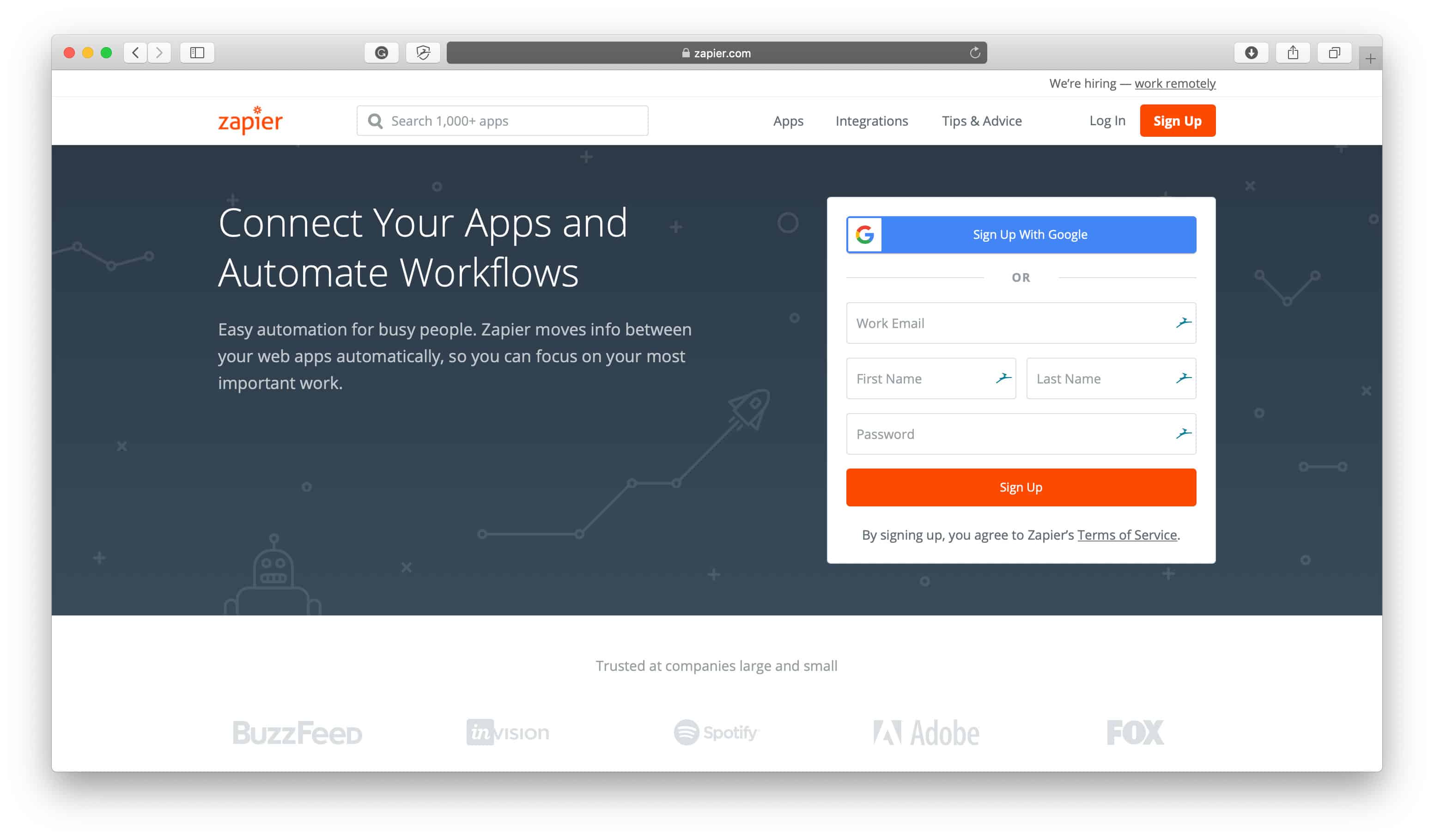 Integracja Zapier Slack