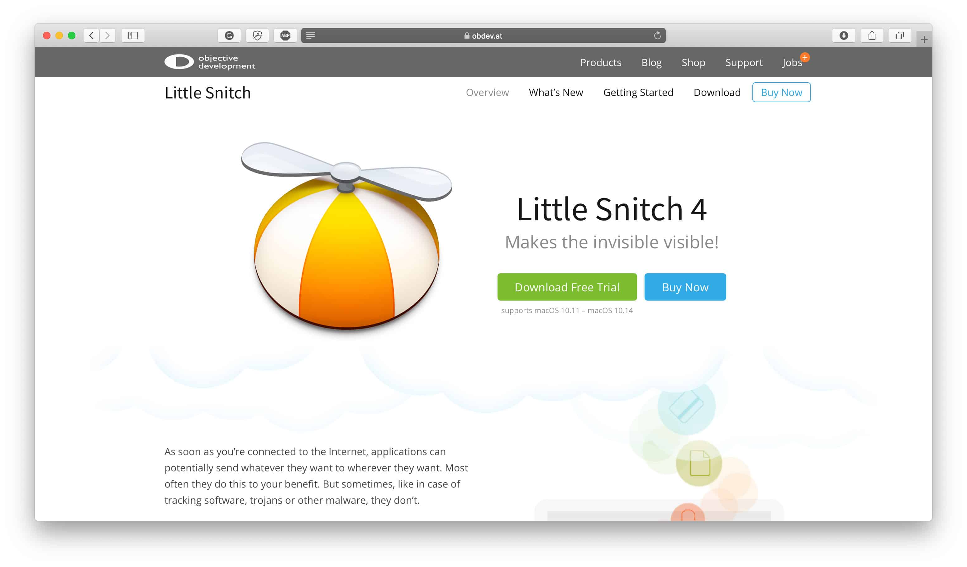 LittleSnitcheコマースセキュリティツール